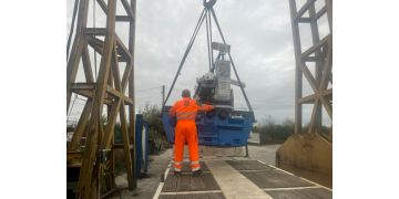 Departure of the HURON milling machine