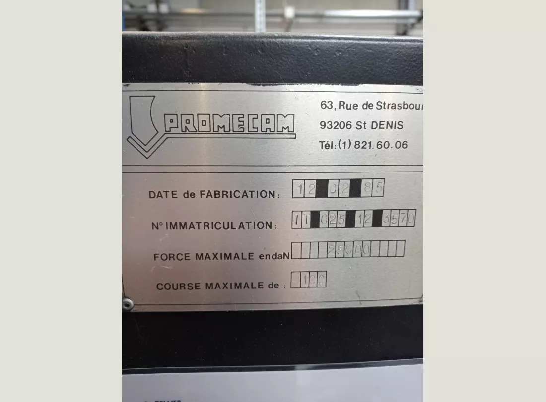 Press Brake PROMECAM 1200 x 25T 3