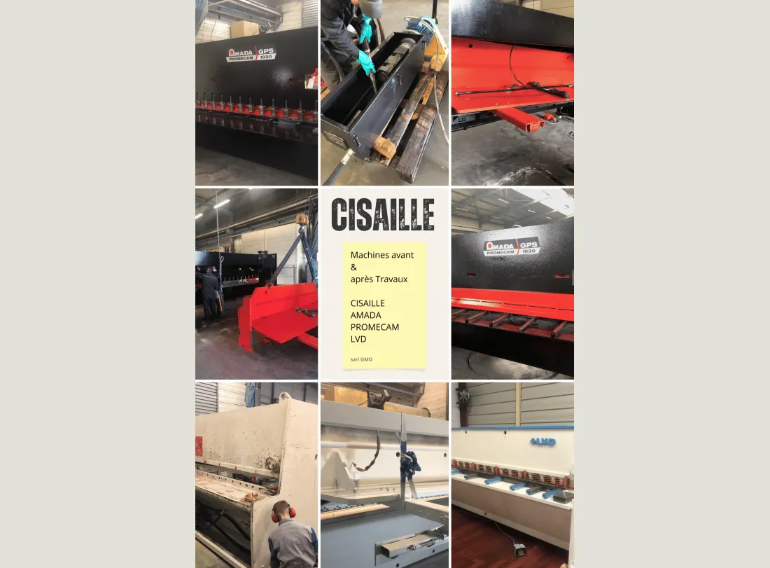 Refurbished shears – Complete reconditioning process 1