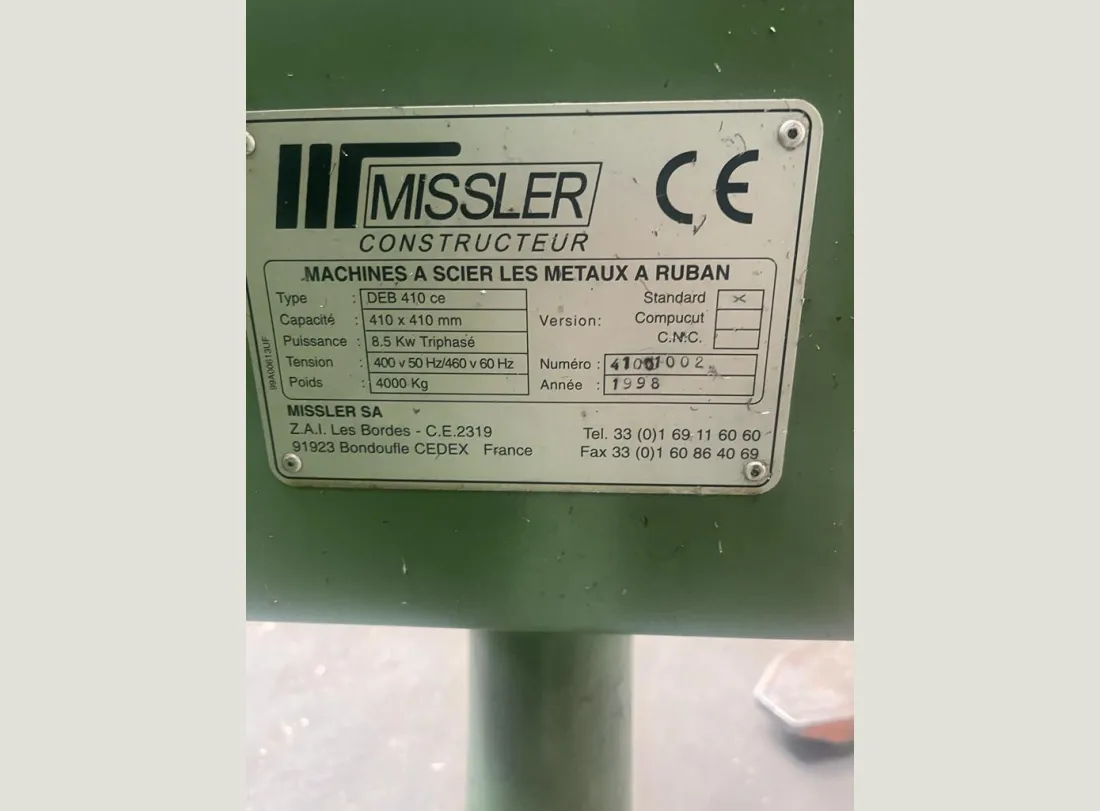 Band saw MISSLER 7