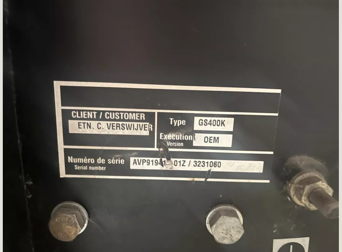 Generator set 400KVA 9