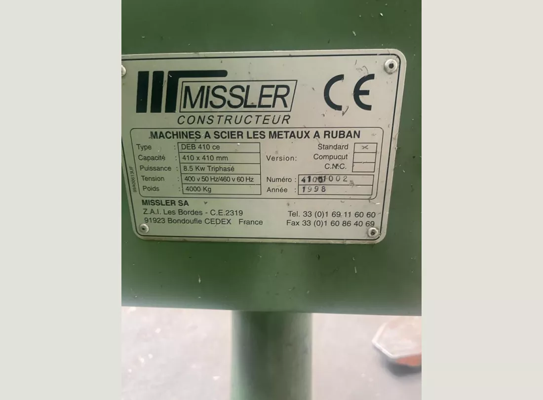 Band saw MISSLER 7